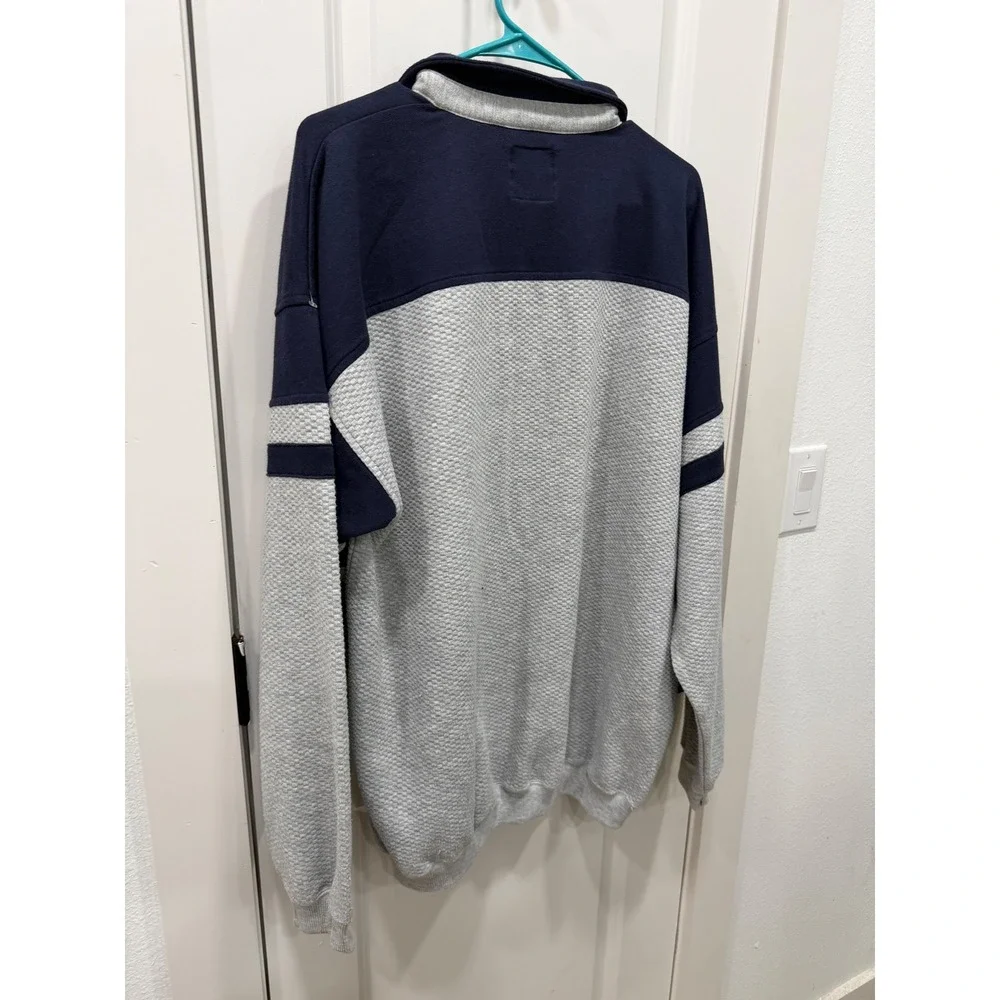 Vintage Greenline International Pullover Sweatshirt‎ Navy Grey XLT Tall Mens